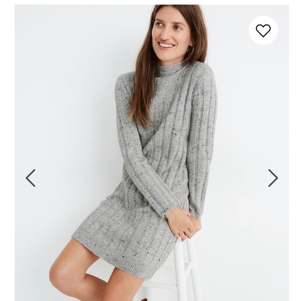 Madewell | Donegal Rolled Mock Neck Sweater Dress